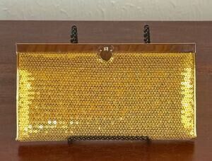 The Metropolitan Gold Sequin Clutch Wallet Evening Bag